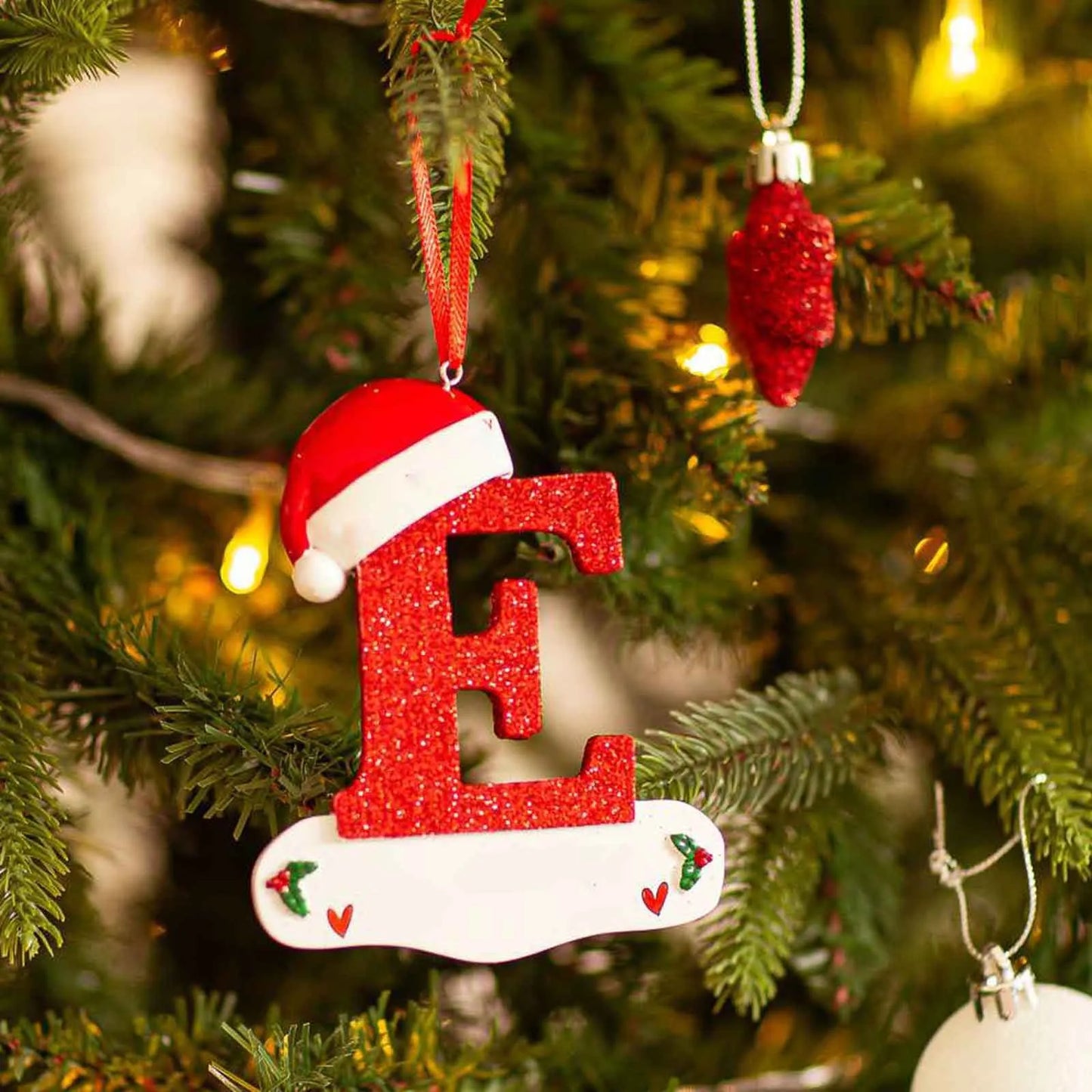 DIY Acrylic Letter Pendants – Christmas Tree Ornaments for Home & Navidad Decor