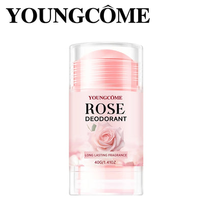 Pink Rose Deodorant Stick – Long-Lasting Fragrance, Cooling Armpit Perfume Cream