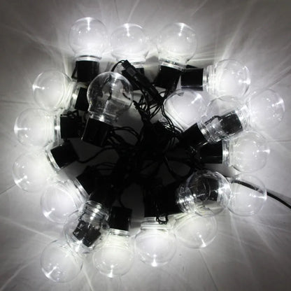 G50 LED Fairy String Lights – Waterproof Outdoor Garland Bulbs for Garden & Patio Decor