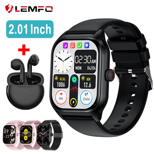 Smartklocka LEMFO LT10 2025 – Bluetooth, Touch, Sport & Hälsa Tracker