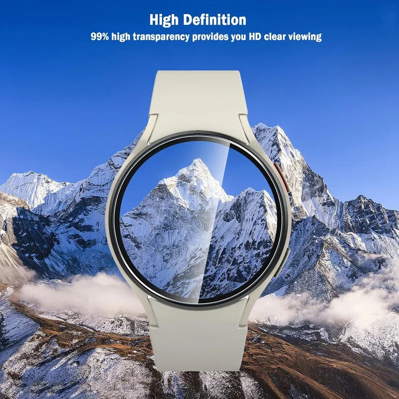 Härdat glas för Samsung Galaxy Watch 7 40mm 44mm/FE 40mm HD skärmskydd för Galaxy Watch 6 5 Ultra 47 tillbehör skydd