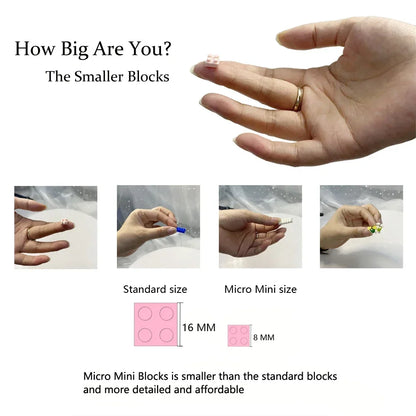 Christmas Micro Blocks Toy Set – Santa, Tree, Reindeer & Snowman Building Kits