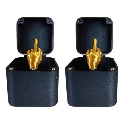 Out of the box pop-up Middle Finger Gift Box Creative Desk Home Decor Gifts Middle Finger Novelty Christmas Funny Prank Gift