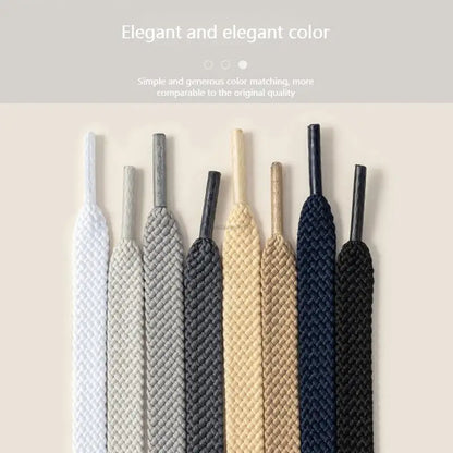 1Pair Fabric Flat Shoe laces Classic Shoelaces for Sneakers White Black Shoelace Quality Laces Shoes 100/120/140/160CM Strings