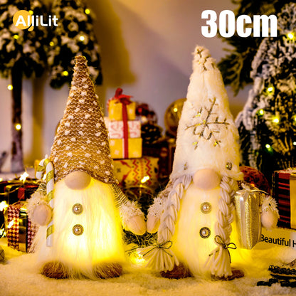 Glowing Gnome Christmas Decoration – 30cm Faceless Doll for Tree & Home 2026