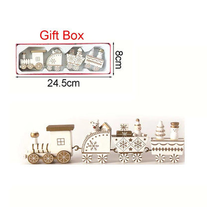 Christmas Wooden Train Ornament – Moving Decoration for Home & New Year 2026