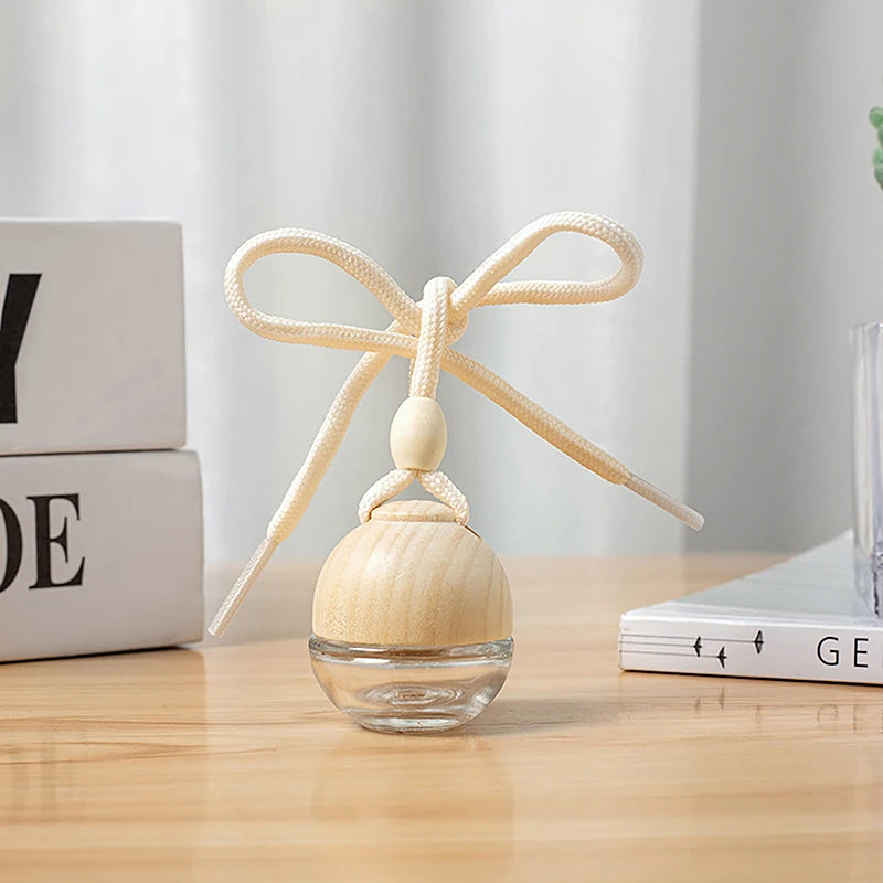 Car Empty Perfume Bottle 1PC – Dyed Square Cap for Essential Oil Diffuser & Fragrance