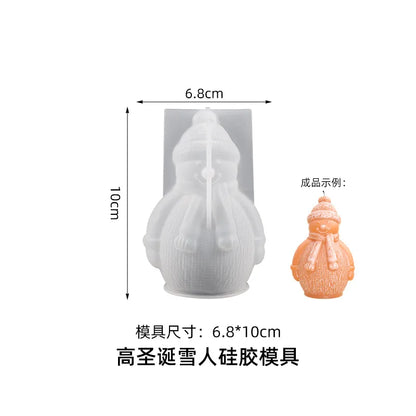 Christmas Tree Candle Mold – 3D Silicone DIY Candle Making Kit for Holiday Crafts