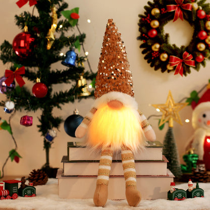 Glowing Gnome Christmas Decoration – 30cm Faceless Doll for Tree & Home 2026