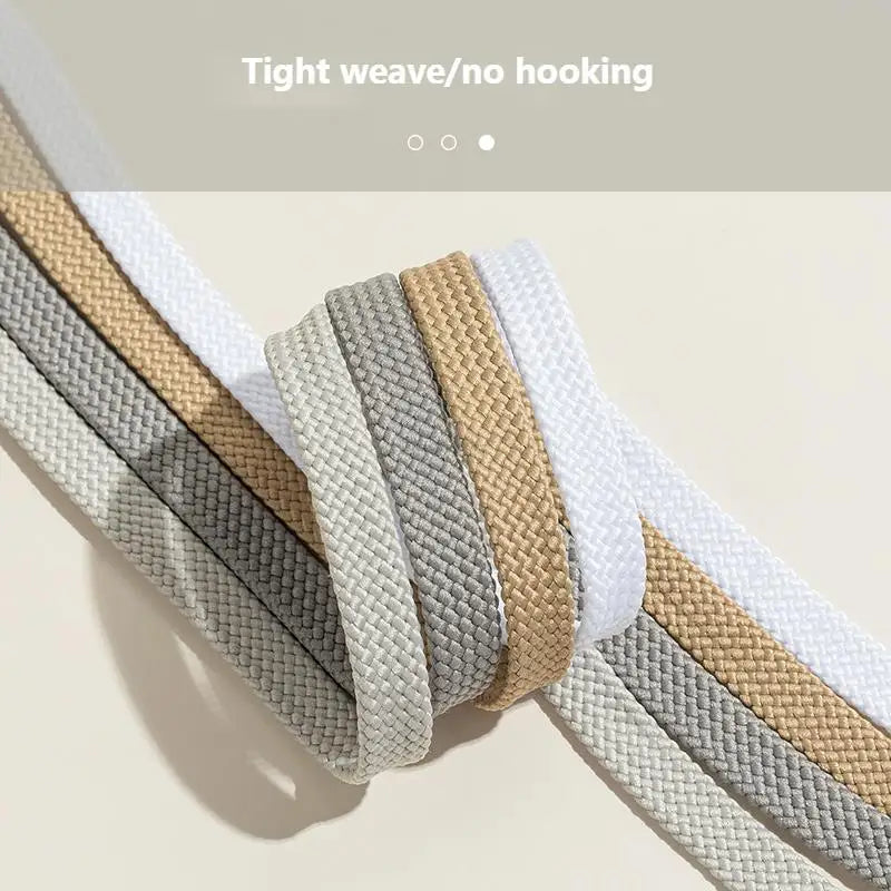 1Pair Fabric Flat Shoe laces Classic Shoelaces for Sneakers White Black Shoelace Quality Laces Shoes 100/120/140/160CM Strings