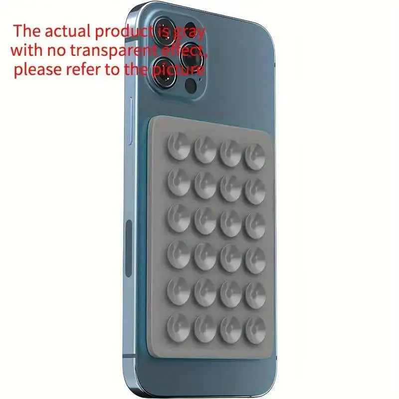 Silicone 24-Pack Suction Phone Holders – Multifunctional Anti-Slip Wall & Car Mounts with Back Stickers