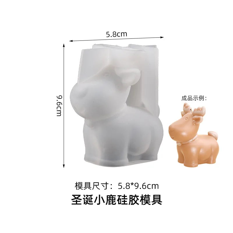 Christmas Tree Candle Mold – 3D Silicone DIY Candle Making Kit for Holiday Crafts