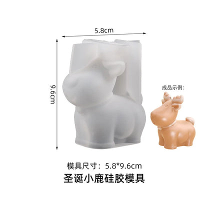 Christmas Tree Candle Mold – 3D Silicone DIY Candle Making Kit for Holiday Crafts