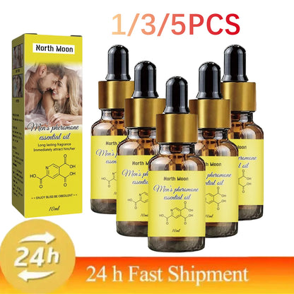 Natural Pheromone Oil 1/3/5PCS – Attraction Perfume for Men & Women