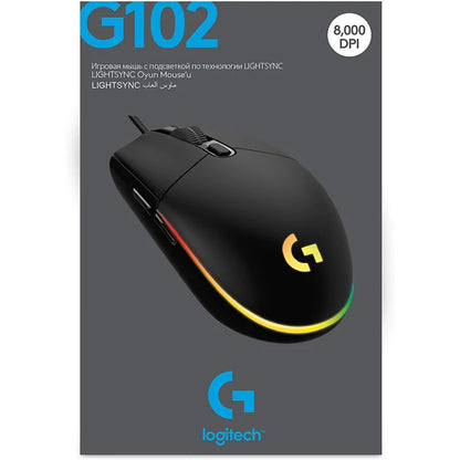 Logitech G102 LIGHTSPEED Gaming Mouse – 8000 DPI Wired, No Driver, Laptop Accessories