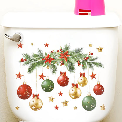 Christmas Toilet Decal – Merry Christmas 2025 Home Ornament, New Year Gift Idea