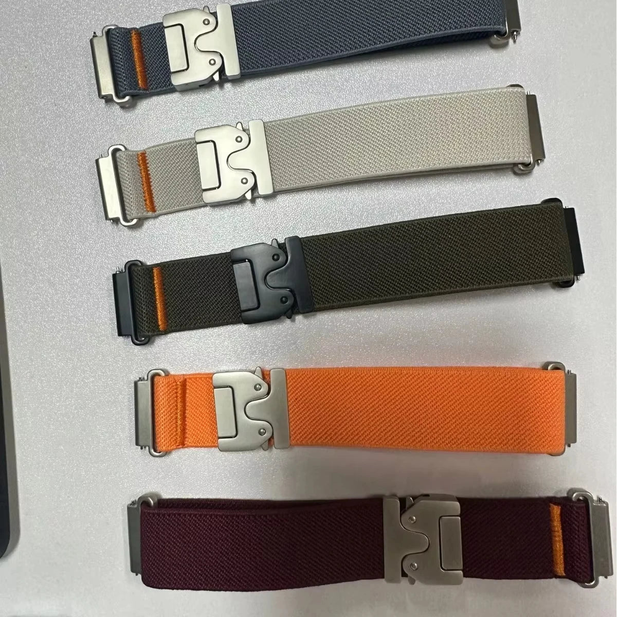Justbart 20–22mm Klockband för Samsung och Huawei – Militärstil Parachute Bracelet  dam smartklocka android