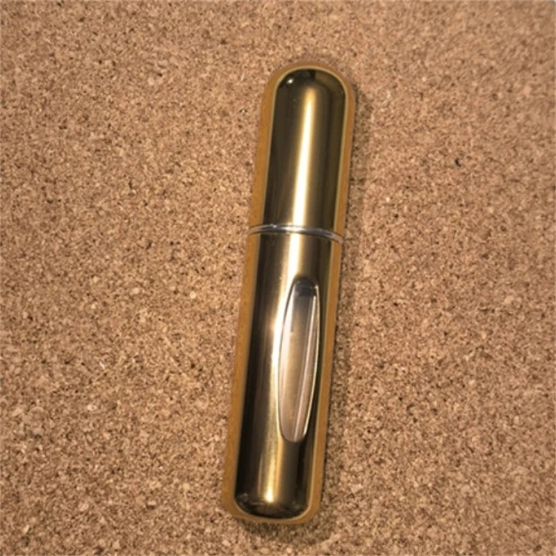 Portable Metal Perfume Bottle 5ml – Refillable Spray Atomizer for Fragrance Travel
