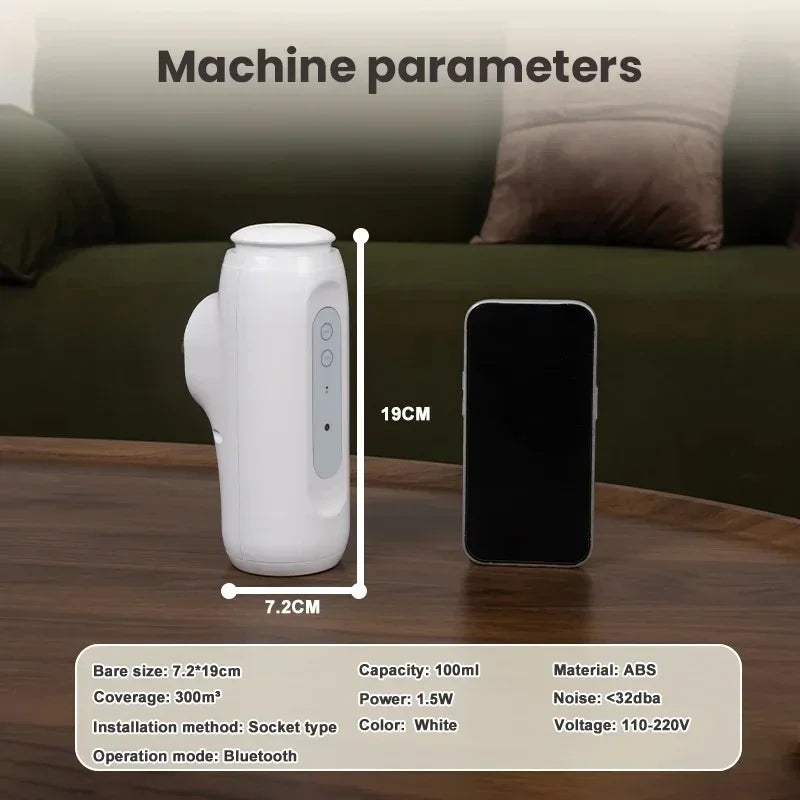 Namste Bluetooth Aroma Diffuser – 300m³ Wall-Mounted Home Essential Oil Air Freshener