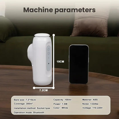 Namste Bluetooth Aroma Diffuser – 300m³ Wall-Mounted Home Essential Oil Air Freshener