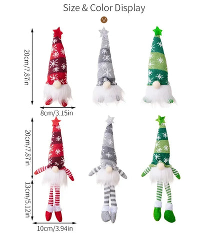 LED Light Christmas Gnome – Faceless Plush Ornament for Tree & Kids Gift