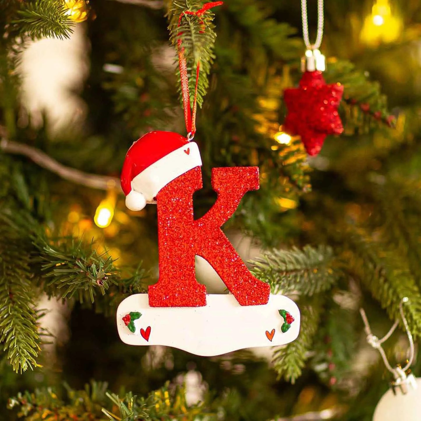 DIY Acrylic Letter Pendants – Christmas Tree Ornaments for Home & Navidad Decor