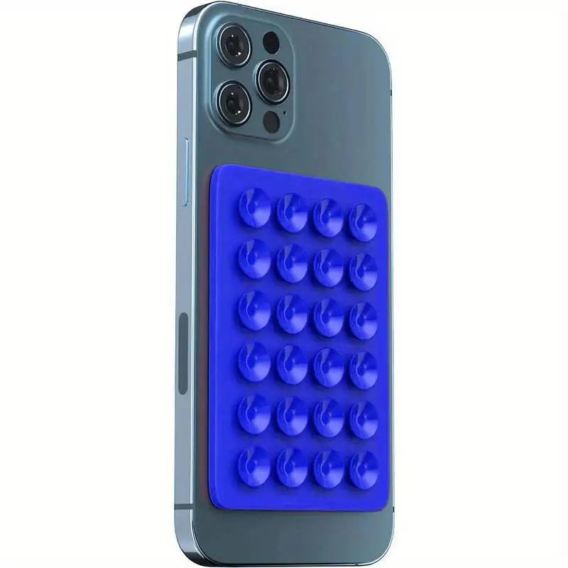 Silicone 24-Pack Suction Phone Holders – Multifunctional Anti-Slip Wall & Car Mounts with Back Stickers