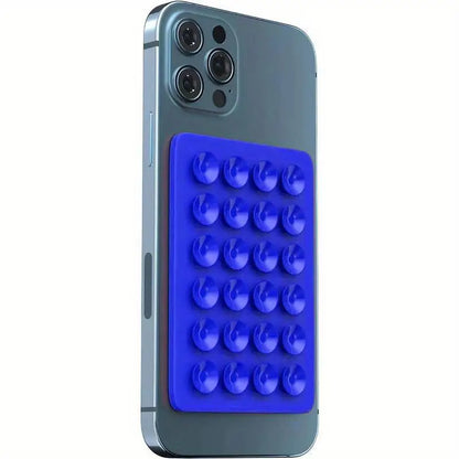 Silicone 24-Pack Suction Phone Holders – Multifunctional Anti-Slip Wall & Car Mounts with Back Stickers