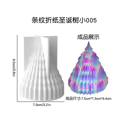 Christmas Tree Candle Mold – 3D Silicone DIY Candle Making Kit for Holiday Crafts