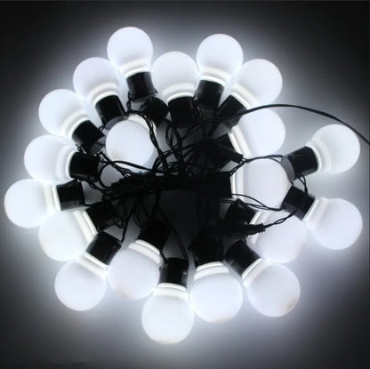 G50 LED Fairy String Lights – Waterproof Outdoor Garland Bulbs for Garden & Patio Decor