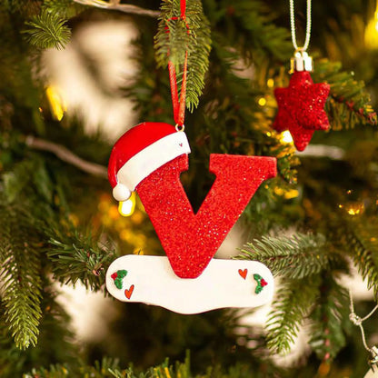 DIY Acrylic Letter Pendants – Christmas Tree Ornaments for Home & Navidad Decor