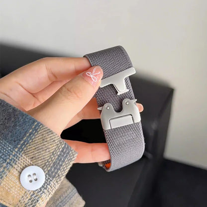 Justbart 20–22mm Klockband för Samsung och Huawei – Militärstil Parachute Bracelet  dam smartklocka android