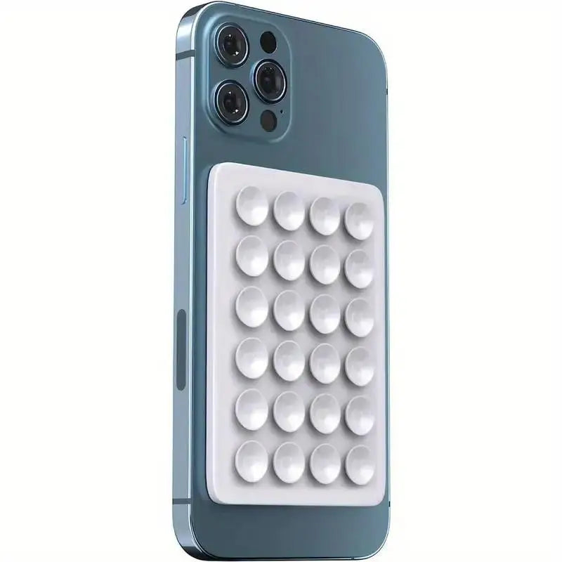 Silicone 24-Pack Suction Phone Holders – Multifunctional Anti-Slip Wall & Car Mounts with Back Stickers
