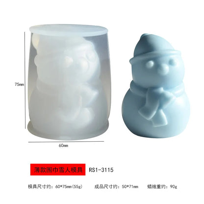 Christmas Tree Candle Mold – 3D Silicone DIY Candle Making Kit for Holiday Crafts